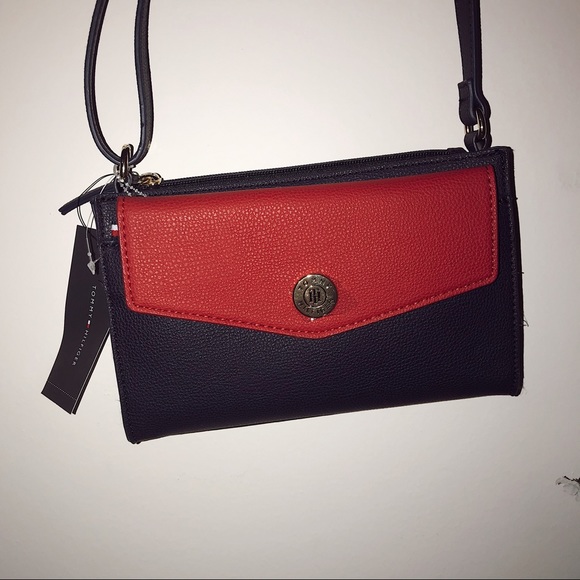NWT Tommy Hilfiger XBODY navy purse & red wallet - Picture 1 of 8